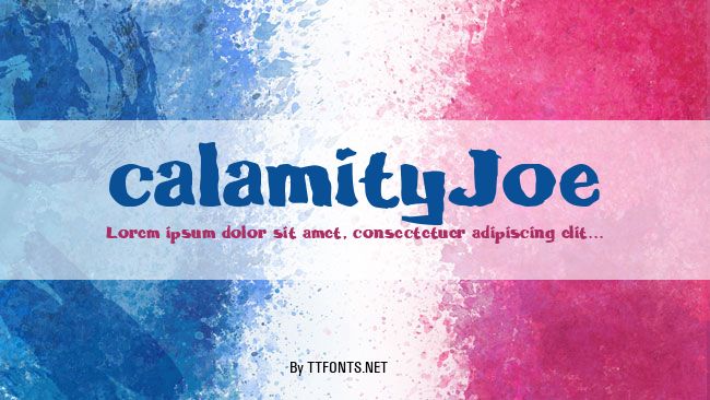 calamityJoe example