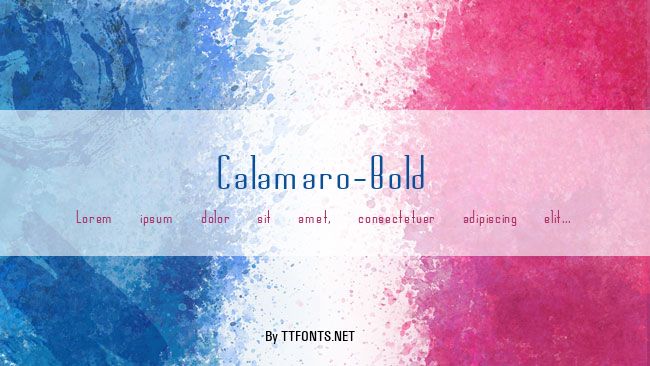 Calamaro-Bold example