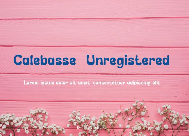 Calebasse (Unregistered) example