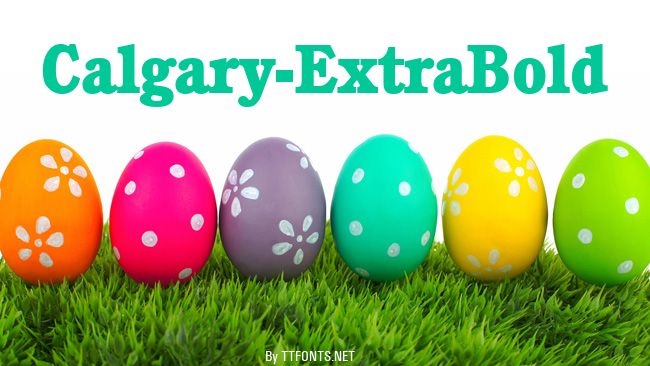Calgary-ExtraBold example