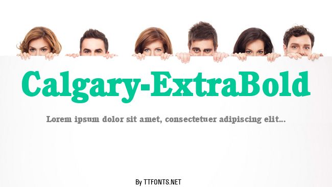 Calgary-ExtraBold example