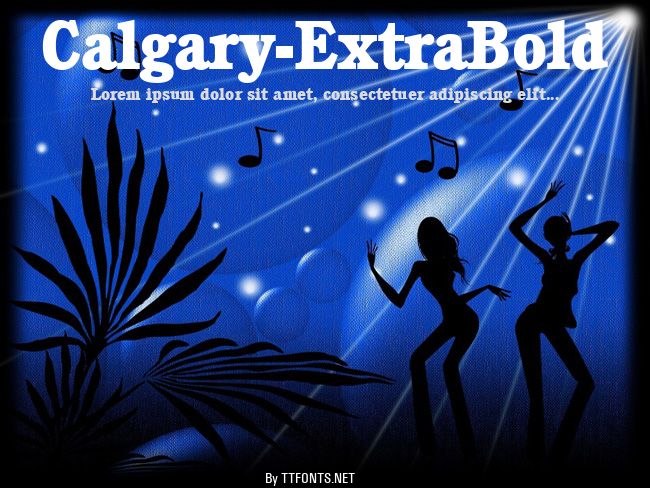 Calgary-ExtraBold example
