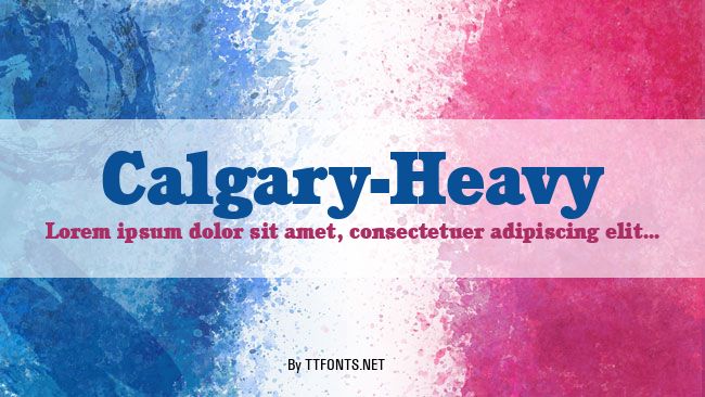 Calgary-Heavy example