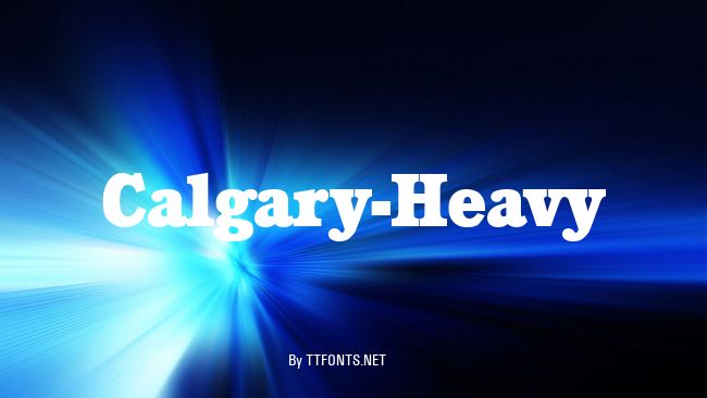 Calgary-Heavy example