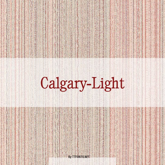 Calgary-Light example