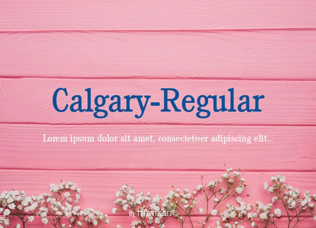 Calgary-Regular example