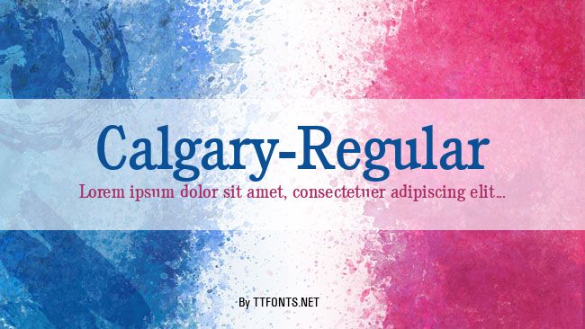 Calgary-Regular example