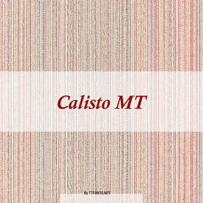 Calisto MT example