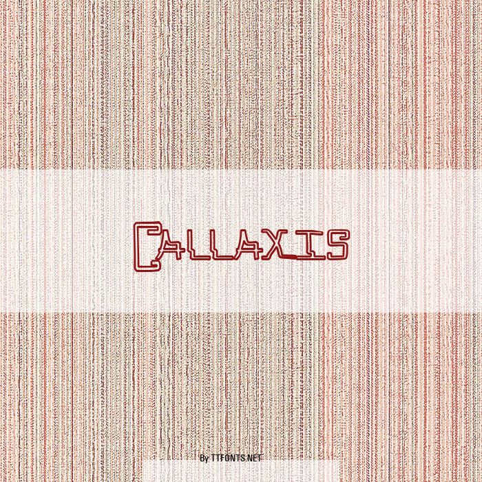 Callaxis example