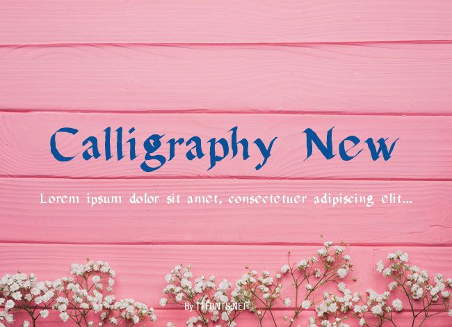 Calligraphy New example