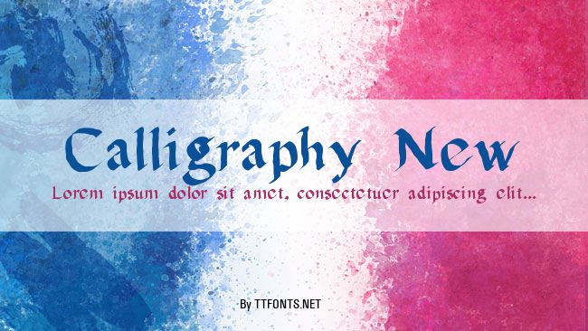 Calligraphy New example