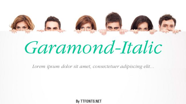 Garamond-Italic example