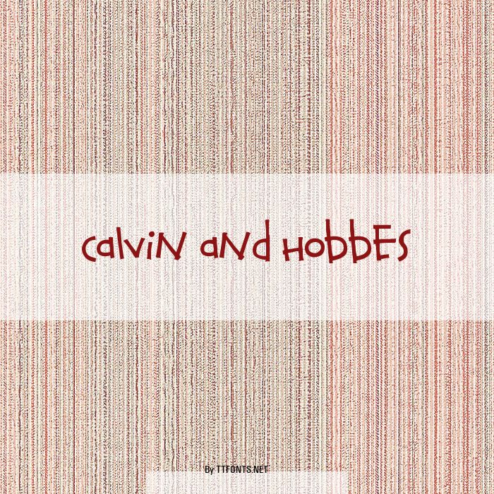 Calvin and Hobbes example