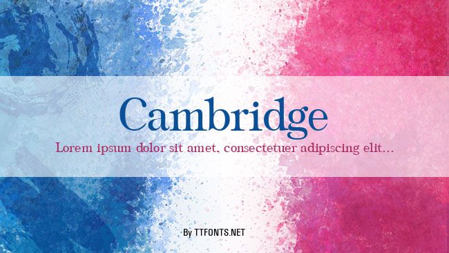 Cambridge example