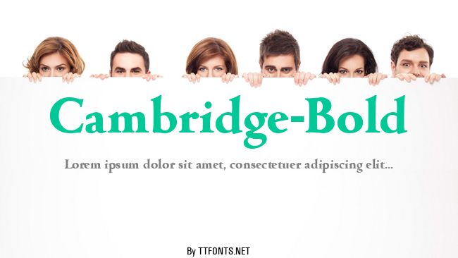 Cambridge-Bold example