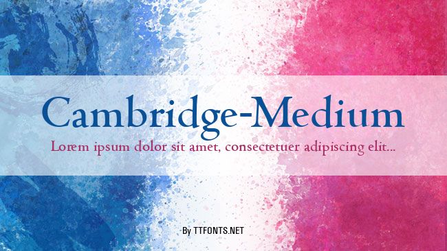 Cambridge-Medium example