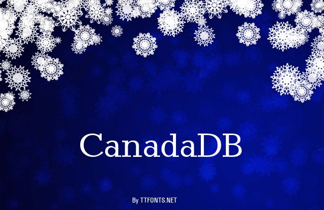 CanadaDB example