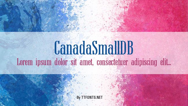 CanadaSmallDB example