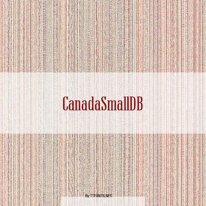 CanadaSmallDB example
