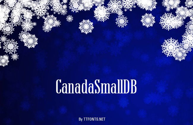 CanadaSmallDB example
