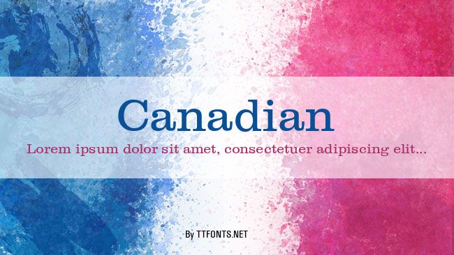 Canadian example