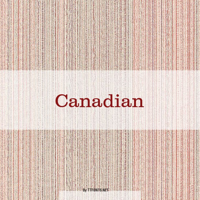 Canadian example