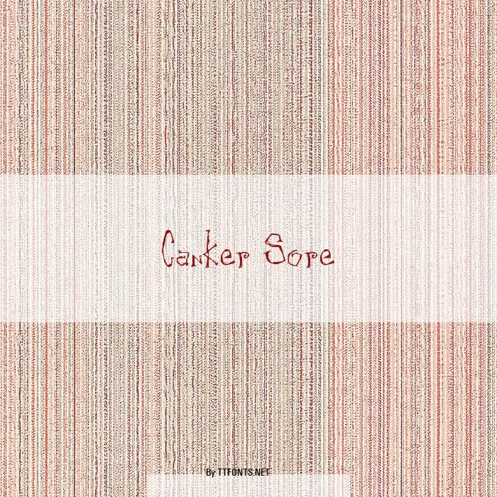 Canker Sore example