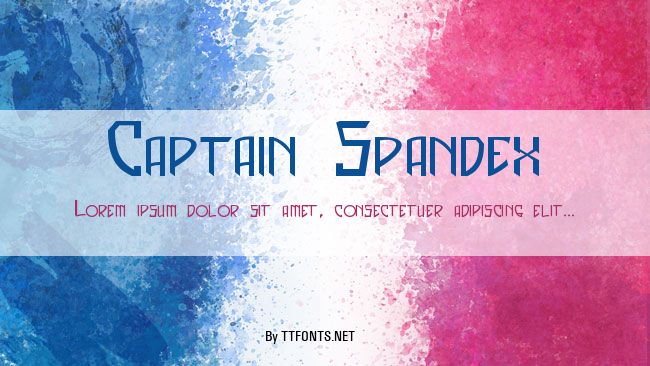 Captain Spandex example