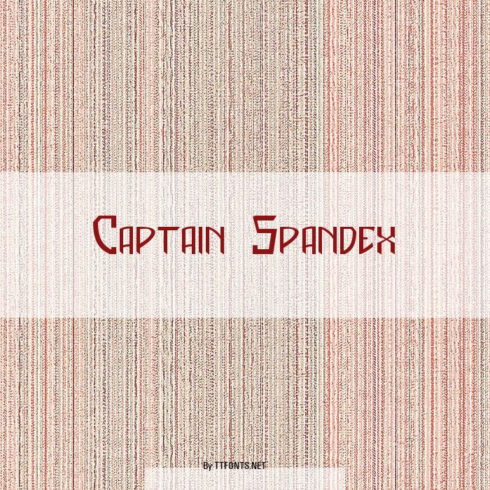 Captain Spandex example