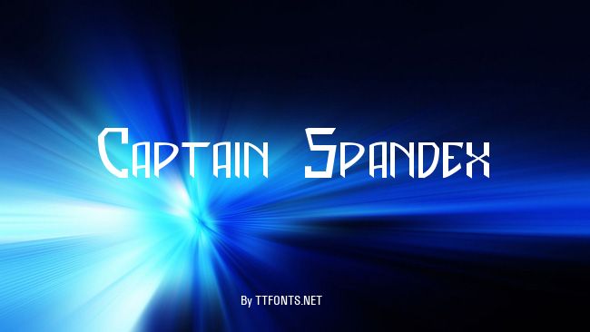 Captain Spandex example