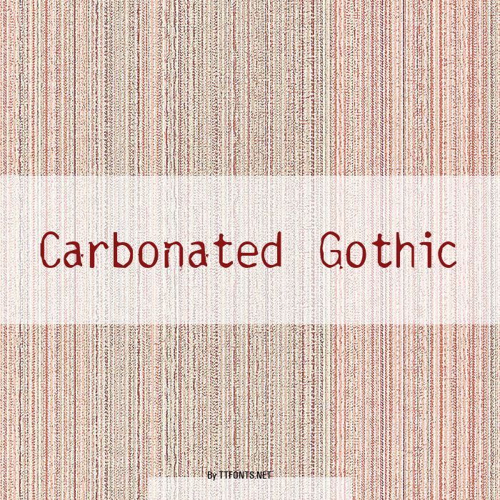 Carbonated Gothic example