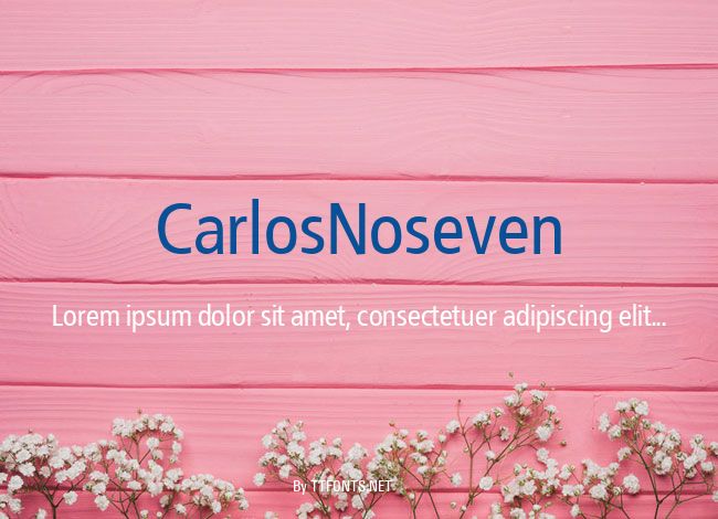 CarlosNoseven example