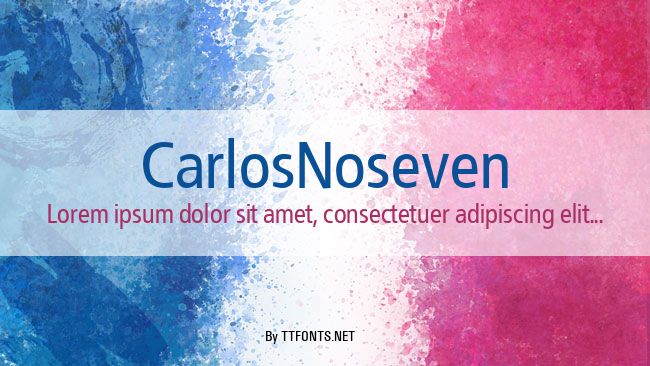 CarlosNoseven example