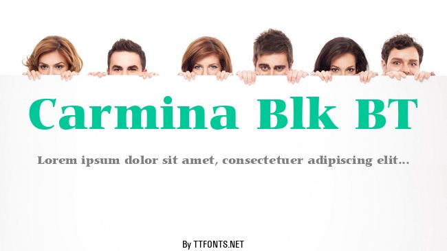 Carmina Blk BT example