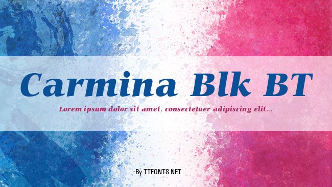 Carmina Blk BT example