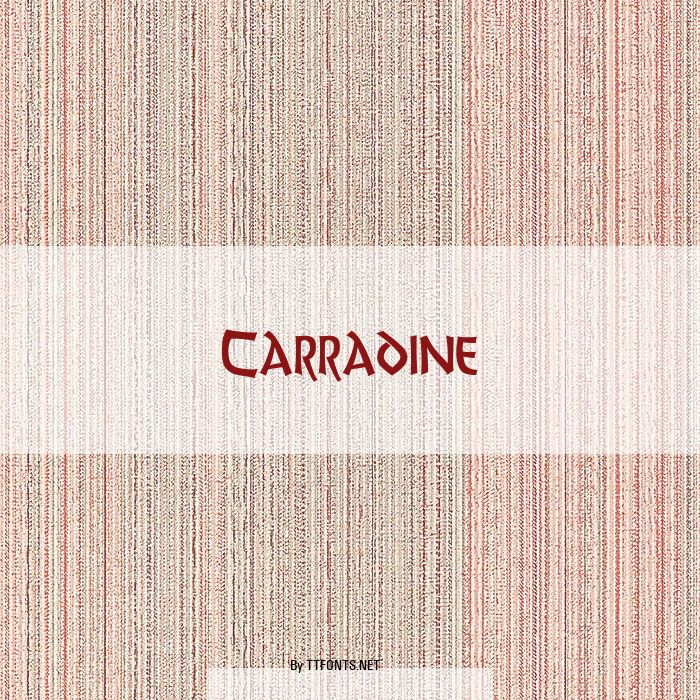 Carradine example