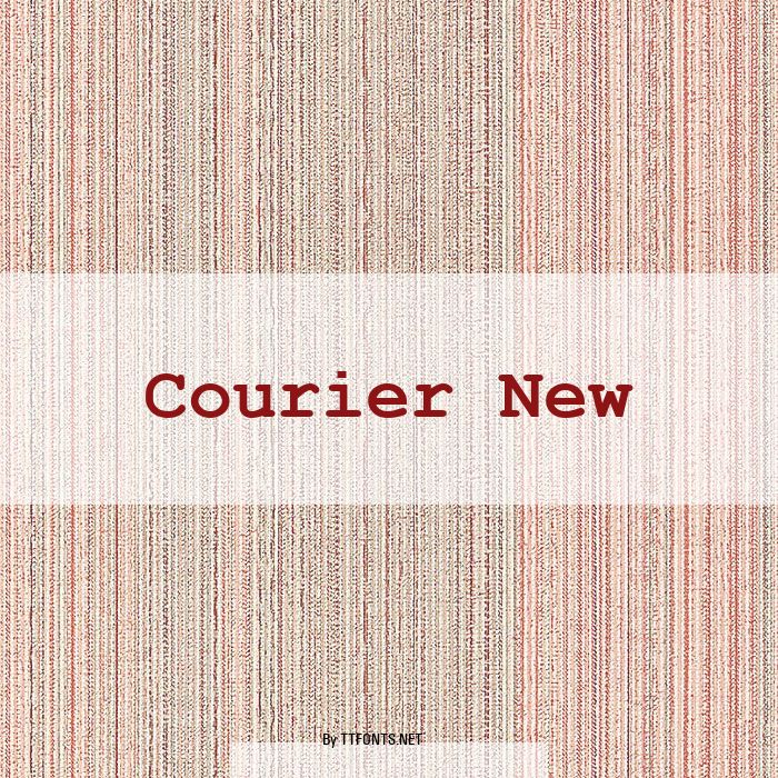 Courier New example