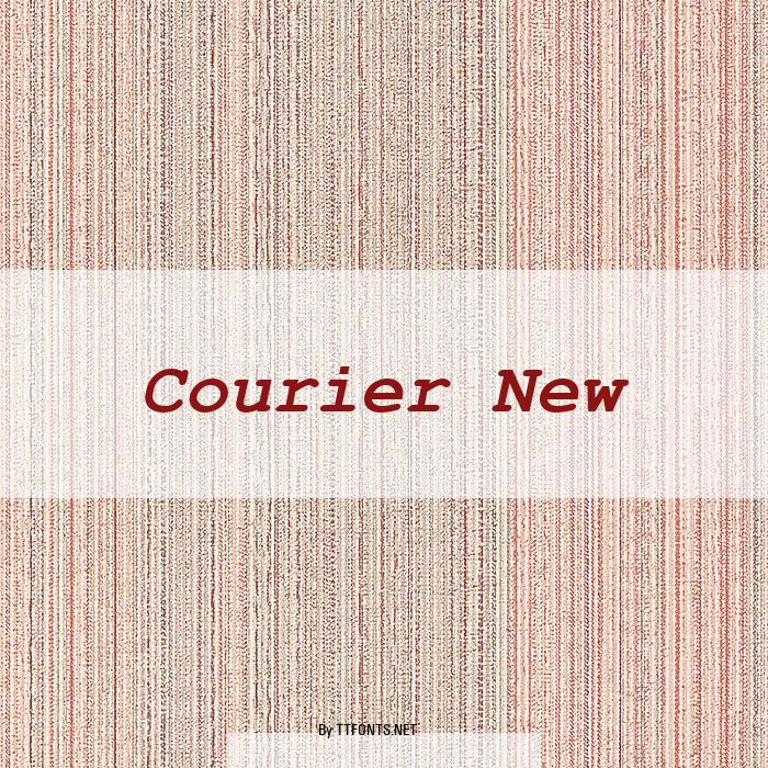Courier New example