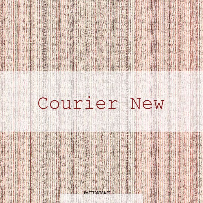 Courier New example