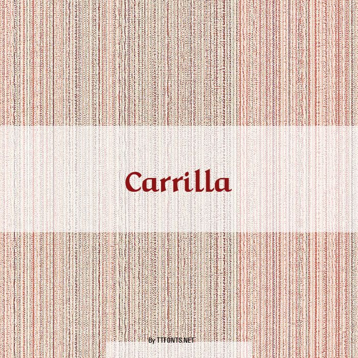 Carrilla example