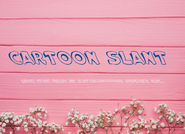 Cartoon Slant 1 example