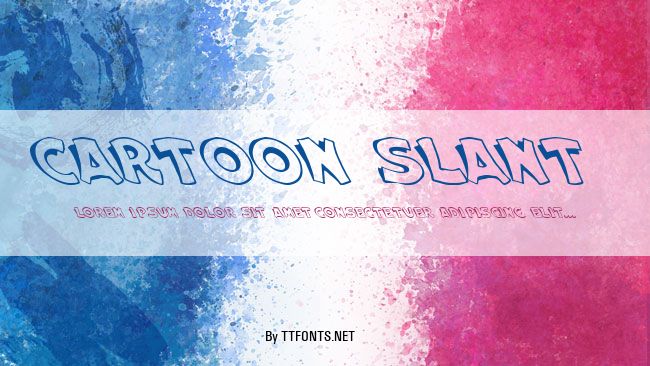 Cartoon Slant 1 example