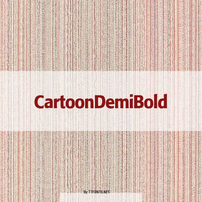 CartoonDemiBold example