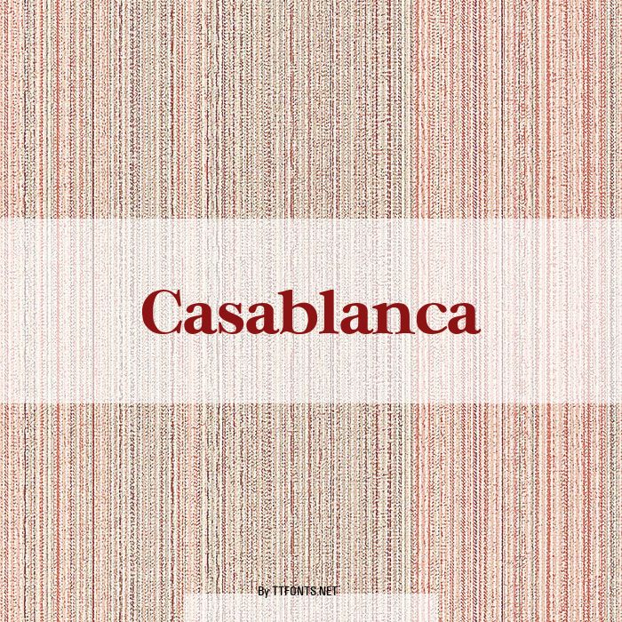 Casablanca example