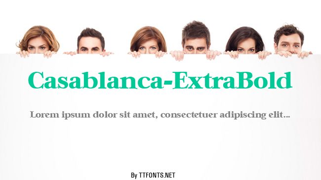 Casablanca-ExtraBold example