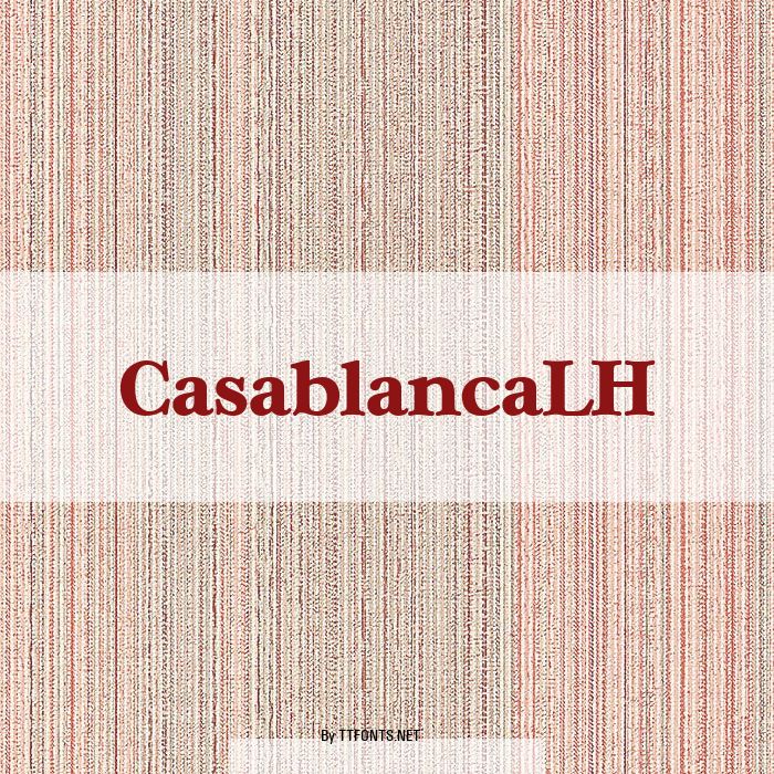 CasablancaLH example