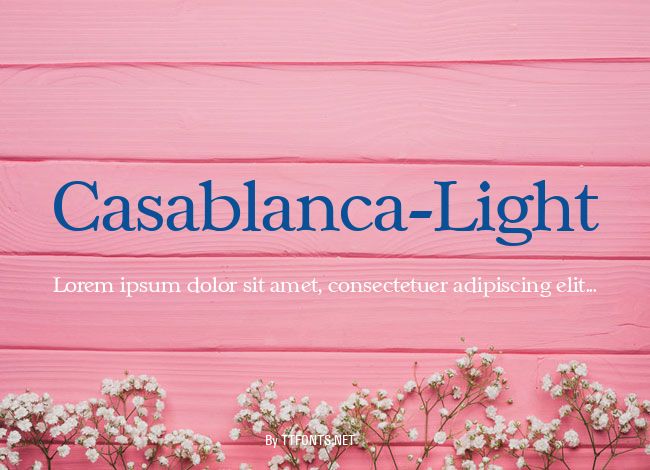 Casablanca-Light example