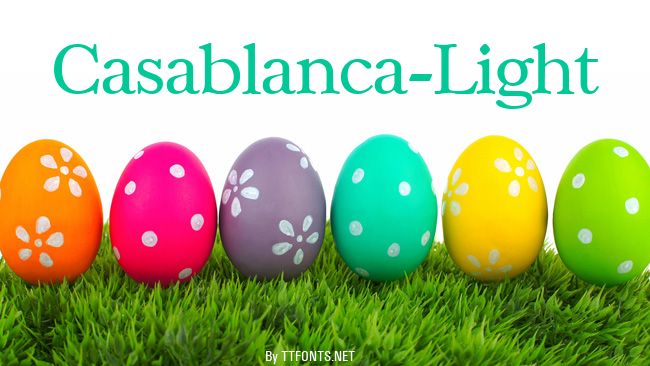 Casablanca-Light example
