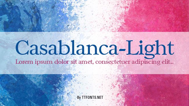 Casablanca-Light example