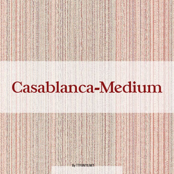 Casablanca-Medium example